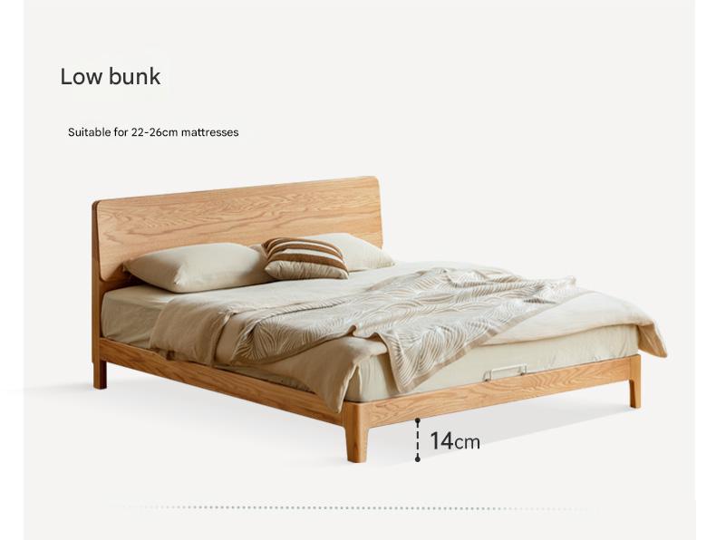 Oak Solid Wood Bed