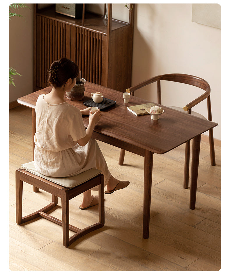 Black Walnut Solid Wood Simple Large Tea Table