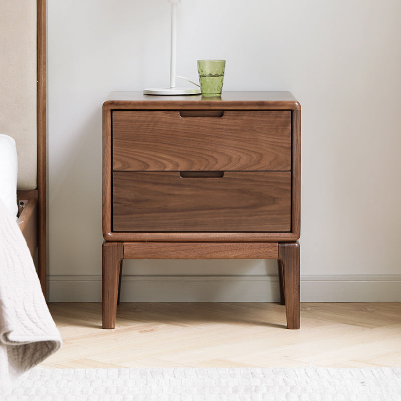 Black Walnut, Ash Solid Wood Nordic Modern Nightstand