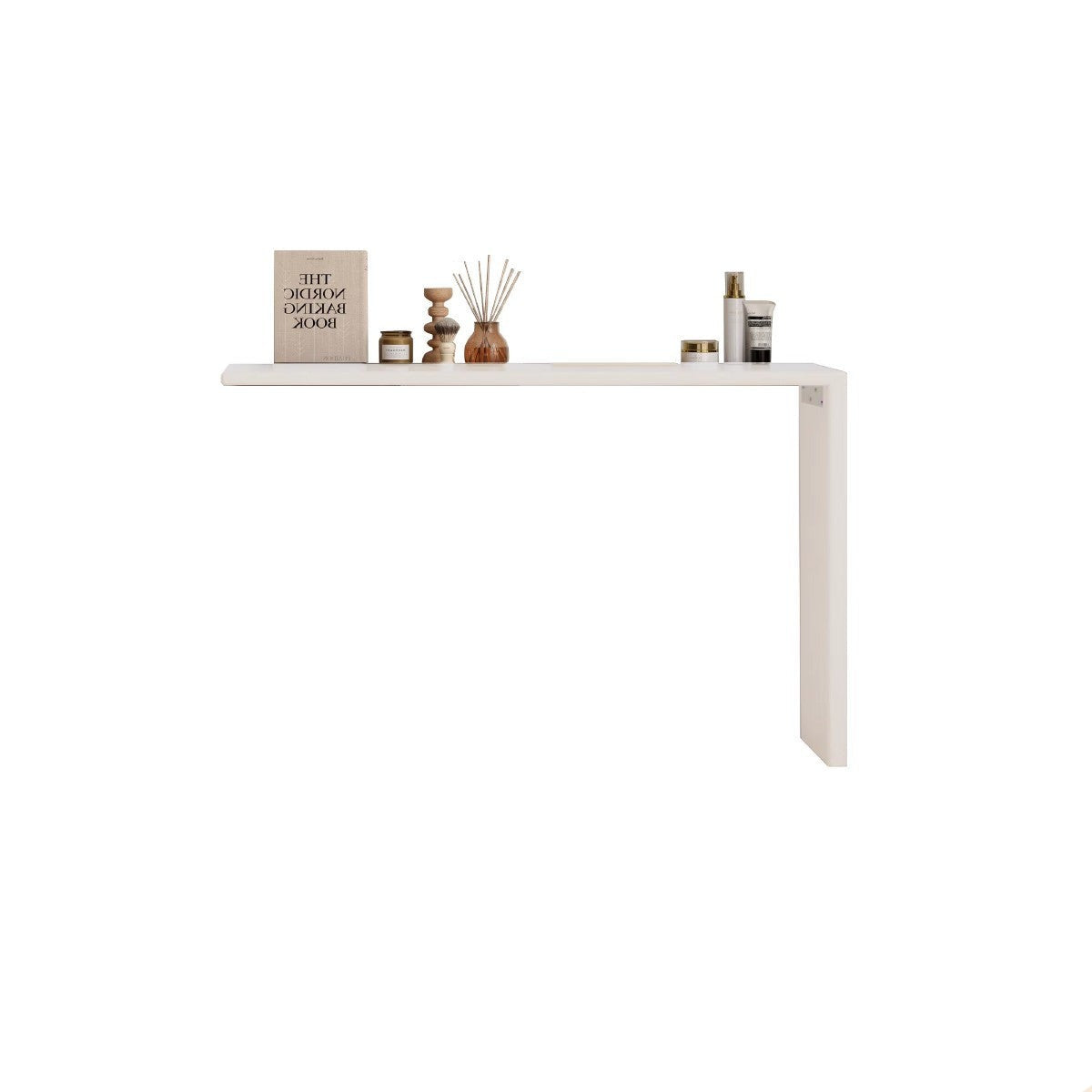 Poplar, Oak Solid Wood Telescopic Dressing Table Three Drawers.