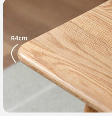 Oak solid wood dining table"