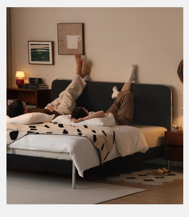 Fabric Bed Bauhaus Style Soft Bed