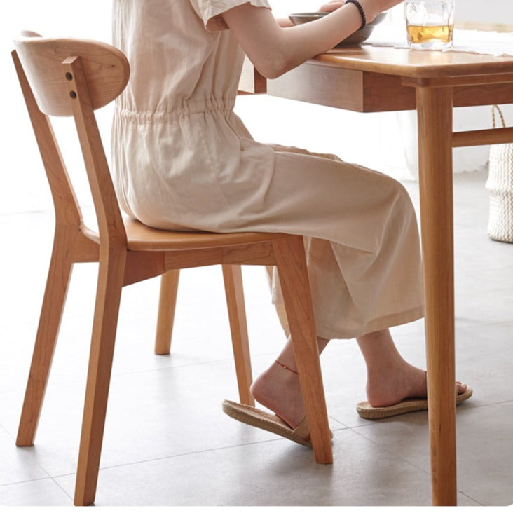 Cherry Solid Wood Modern Dining Chair
