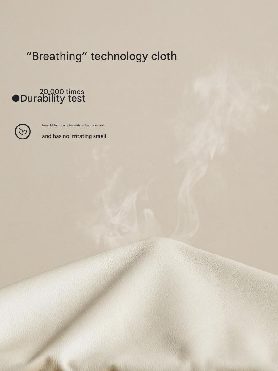 Oak, Poplar Solid Wood Piano Key Bed, Technology Cloth