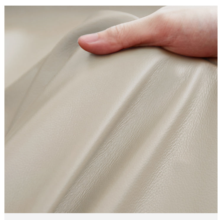 Oak Solid Wood Genuine Leather, Tech Fabric Bed