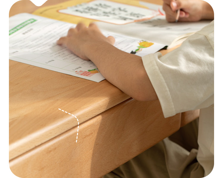 Beech Solid Wood Children's Study Desk