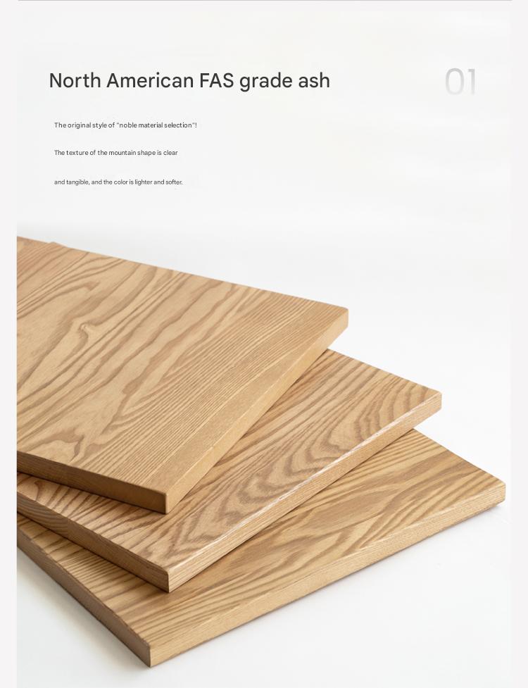 Ash, Black Walnut Solid Wood Modern Large Dining Table