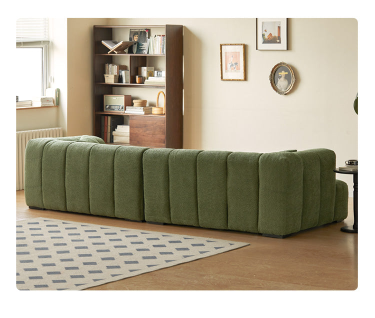 Lamb Fleece Fabric Sofa.