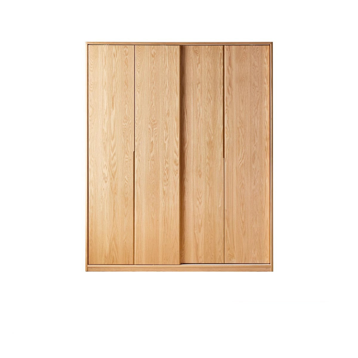 Oak Solid Wood Wardrobe Sliding Door-