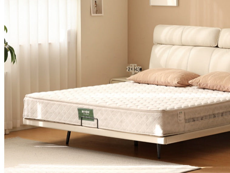 Genuine Leather Bed Milk Suspended Bed Head Layer Cowhide Wedding Bed