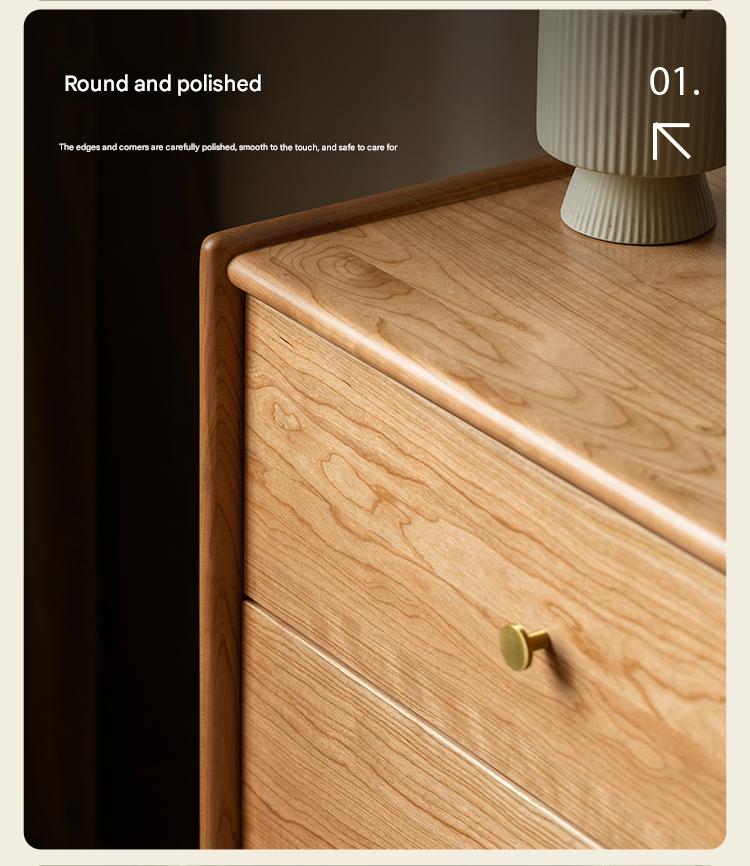 Cherry Solid Wood Chest Of Drawers