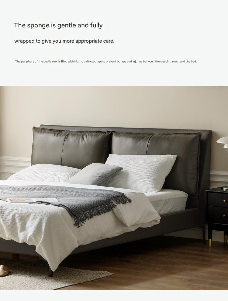 Premium Yellow Cowhide Bed