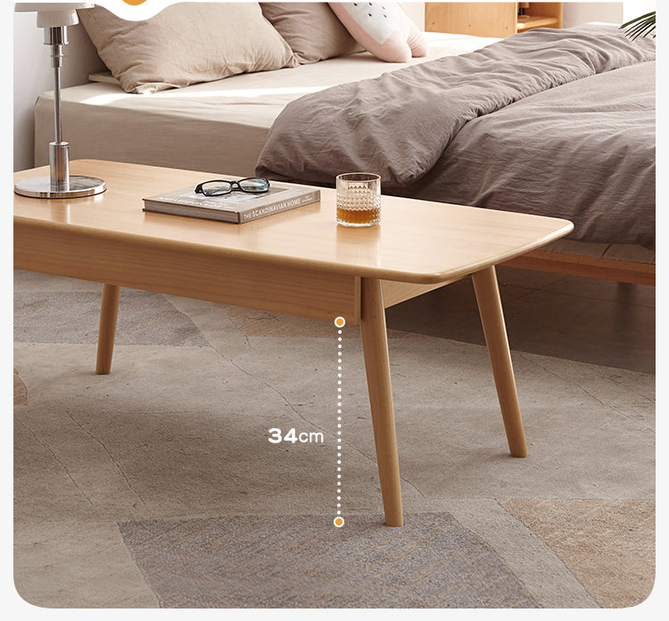 Beech Solid Wood Coffee Table