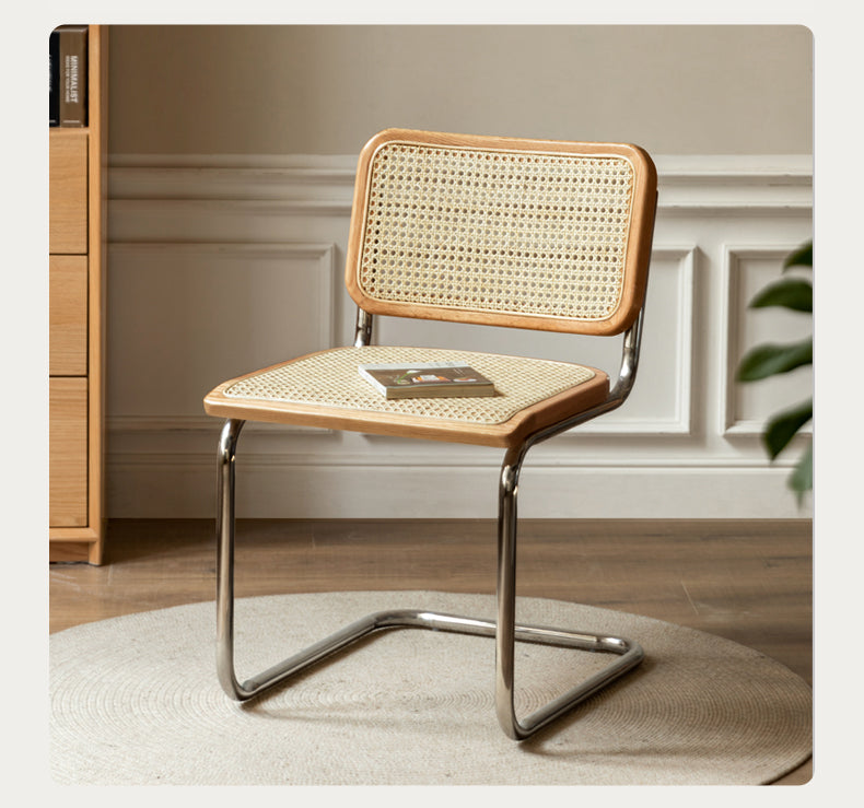 4 pcs Oak Solid Wood leather Soft Suspended Chair