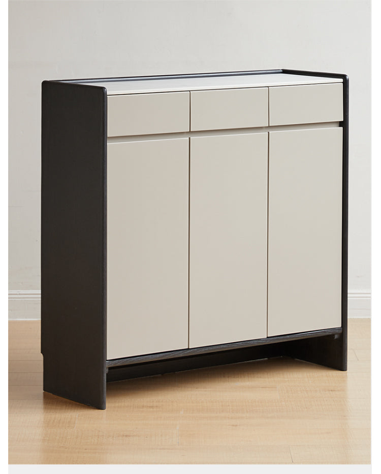 Oak, Poplar Solid Wood Porch Cabinet, Shoe Cabinet Slate Top