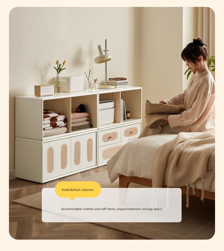 Rubber Solid wood Free Combination TV Cabinet.