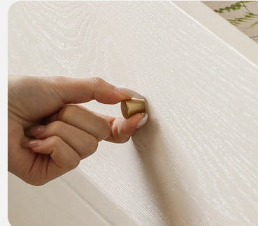 Oak Solid Wood Combination Bookcase Glass Door Floor-to-ceiling Bookshelf