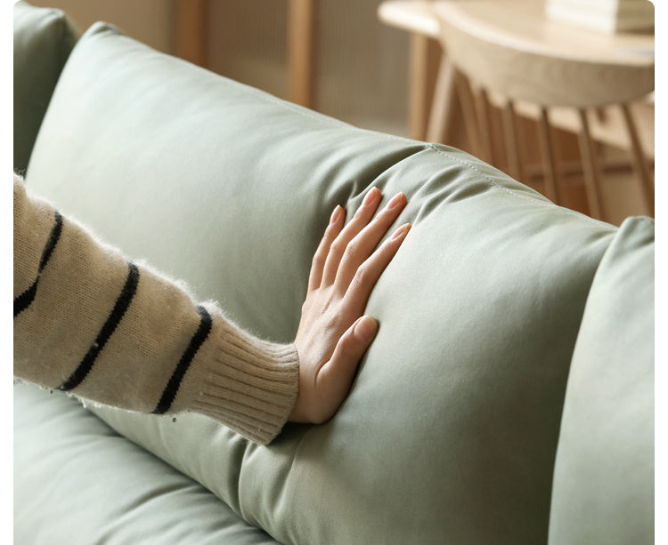 Lux technology green fabriс sofa.