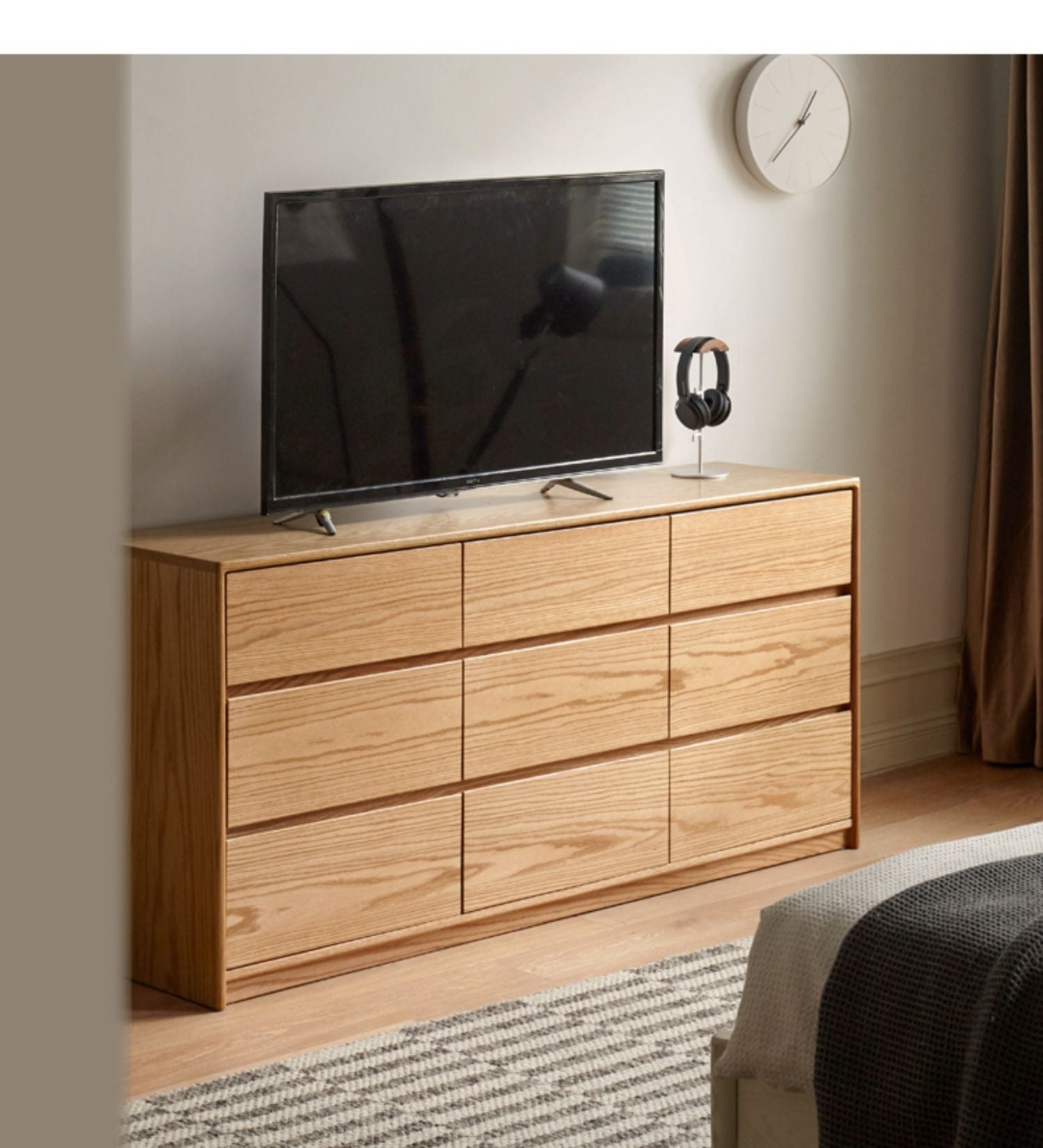 Oak, Black Walnut, Beech Solid Wood, Solid Rubberwood Storage Drawer