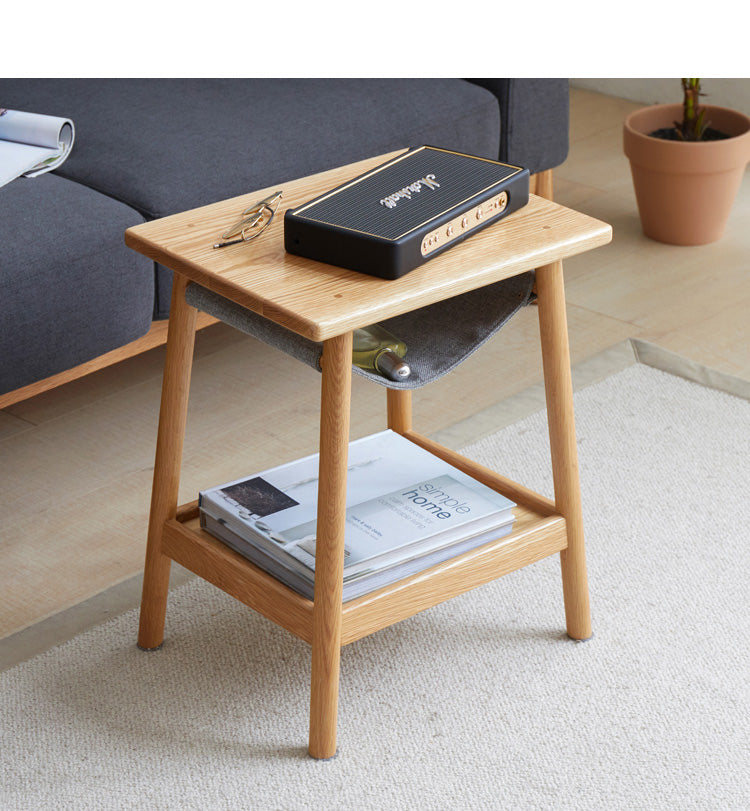 Oak Solid Wood Modern Nordic Side Table