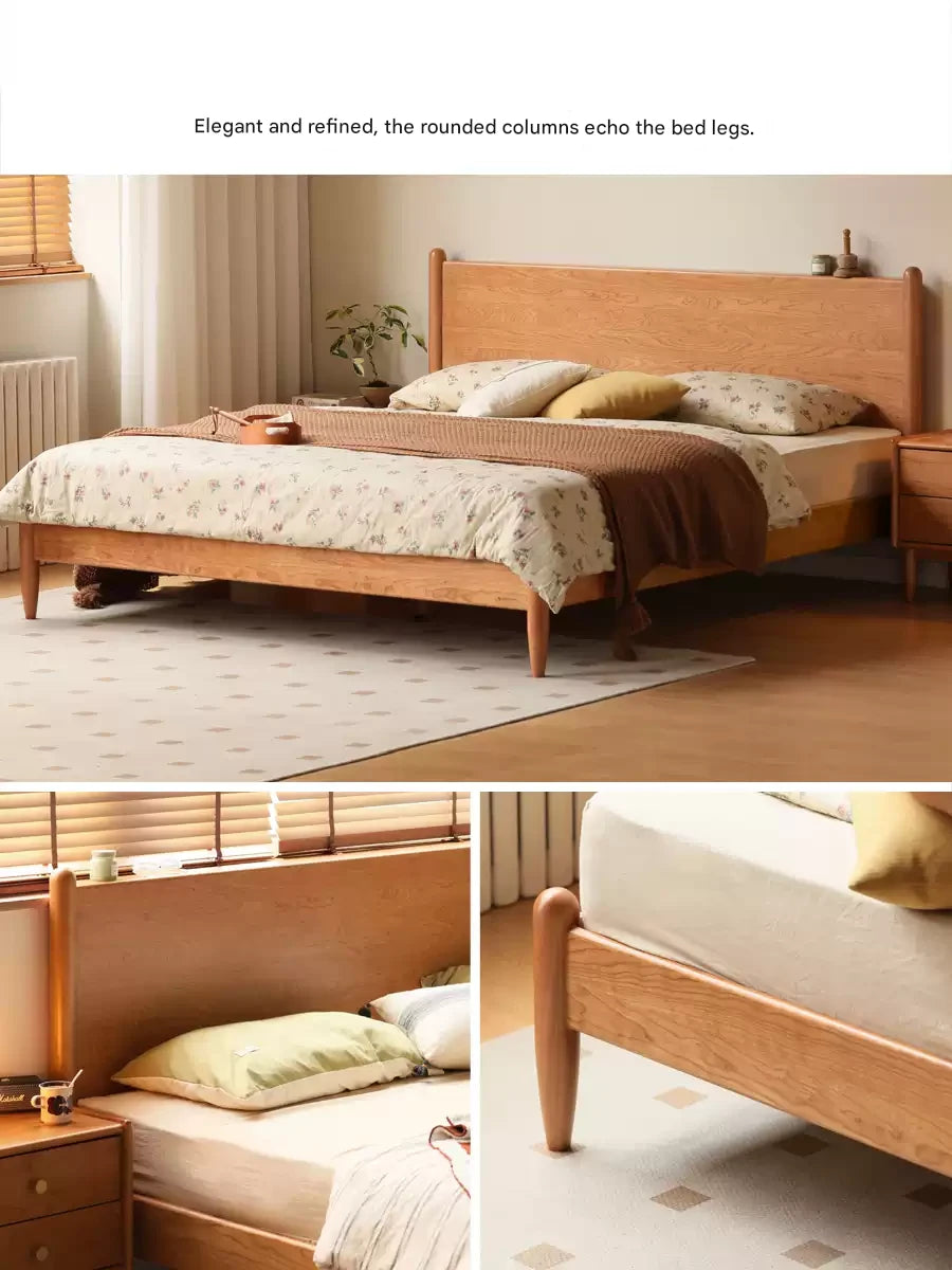 Oak, Black Walnut, Сherry Wood Bed