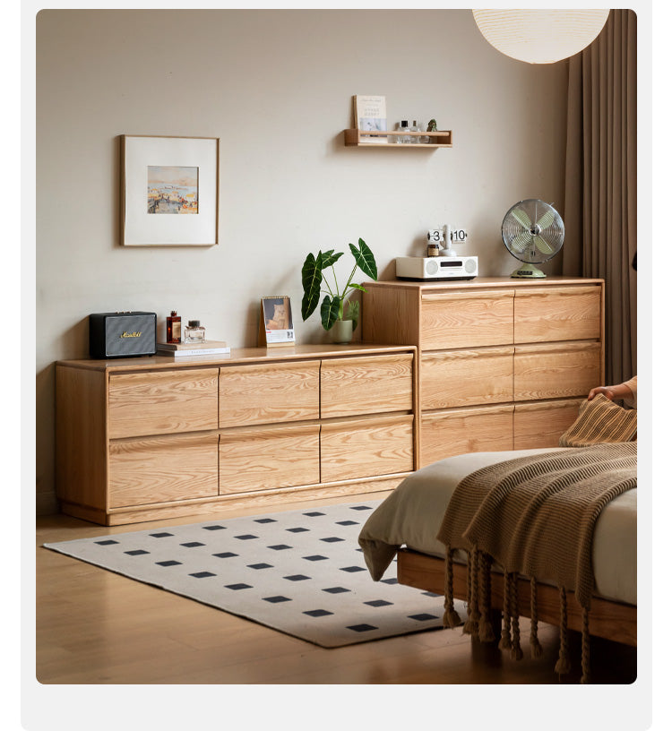Ash, Oak Solid Wood Cabinet