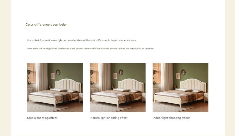 Rubber Solid Wood Arched Channel-Tufted Upholstered Storage Bed, Cream