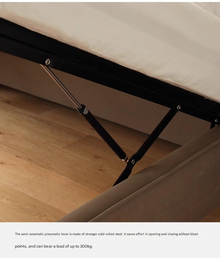Technological fabric Bed,Genuine Leather Bed