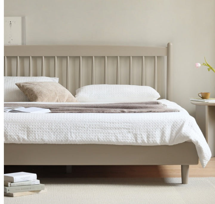 Ash Solid Wood Light Luxury Bed