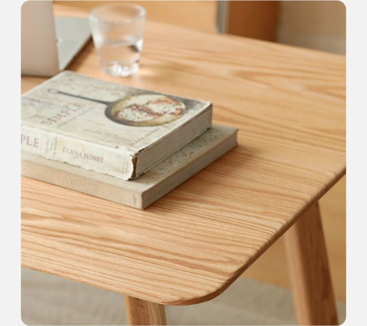 Oak, Ash Solid Wood Large Office Desk