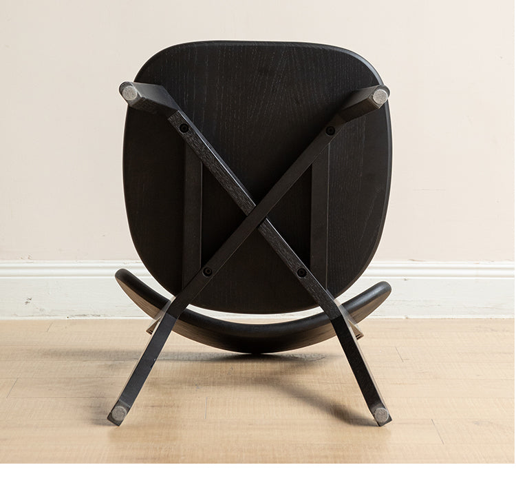 Oak Solid Wood Dining Chair Cream Style White Black