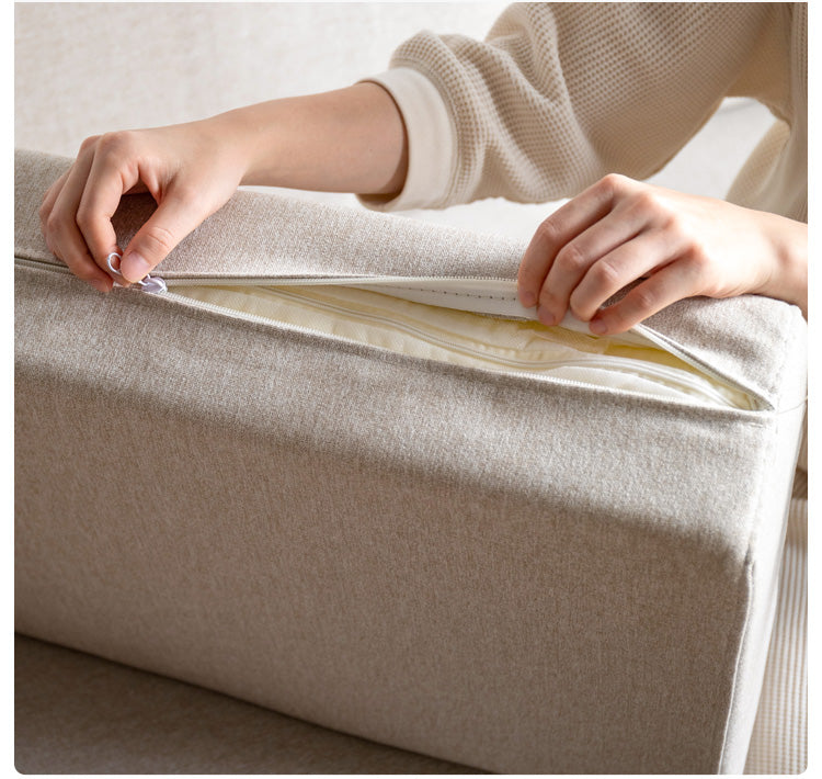 Ash Solid Wood Fabric Sofa.