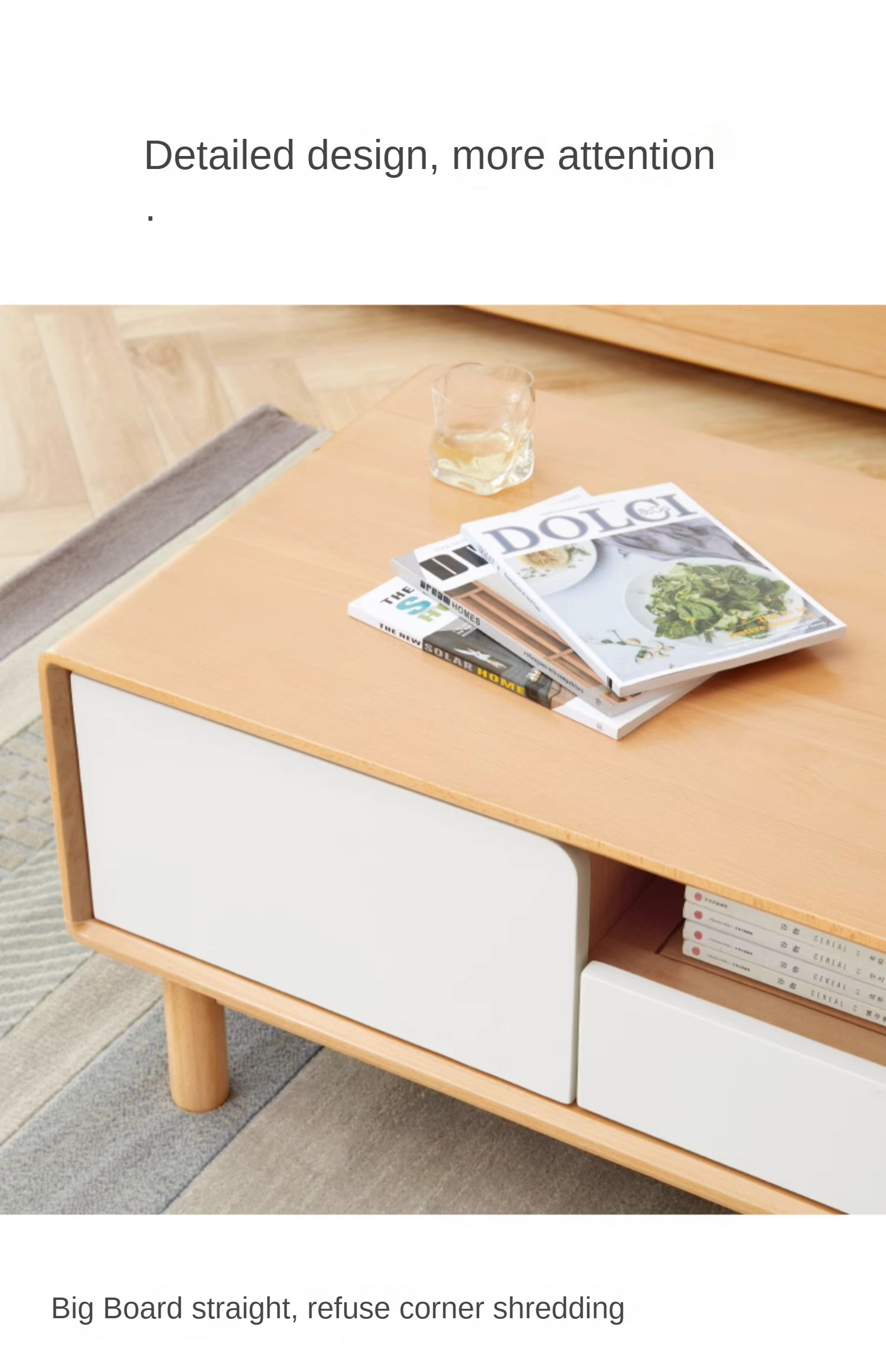 Beech Solid Wood Warm Coffee Table