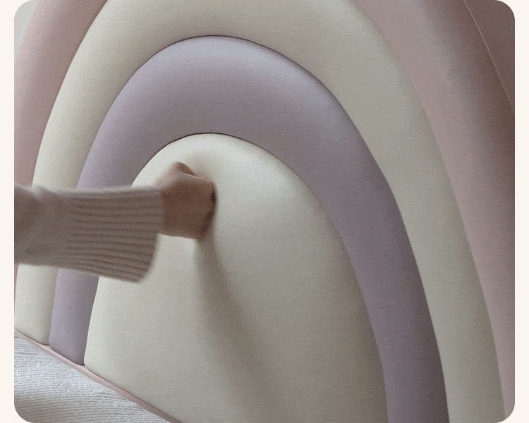 Organic leather Children's Soft Rainbow Bed.