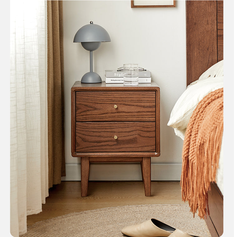 Night stand Oak solid wood Nordic"