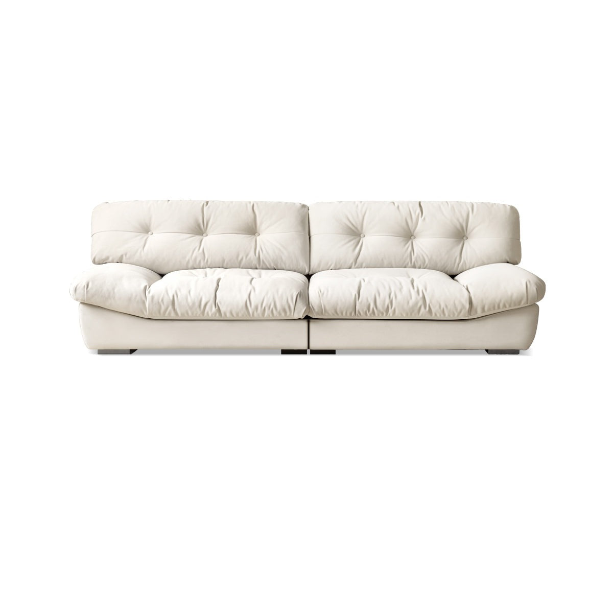 Fabric Italian Style Cloud Sofa With Russian Birch Wood Frame