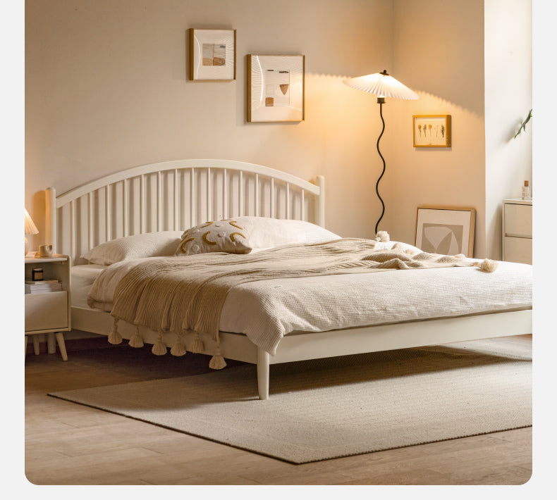 Beech, Poplar Solid Wood Bed