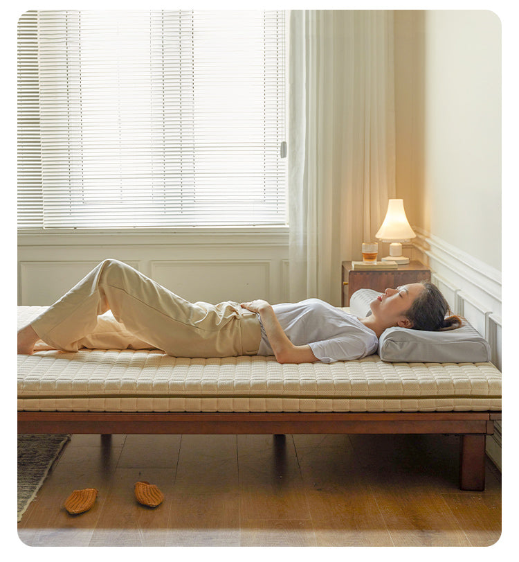 Natural jute Latex Mattress, No-Glue, Antibacterial, Anti-Mite, Hard Hemp Pad 12cm, 10cm, 8cm