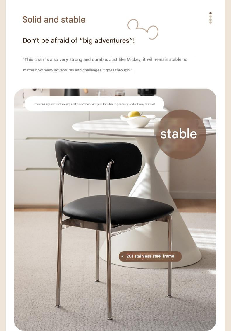 Iron Dining Chair Home Simple Soft Chair