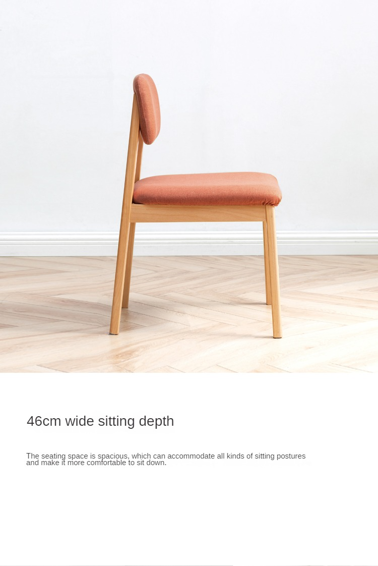 Beech Solid Wood Chair Modern 4 pcs