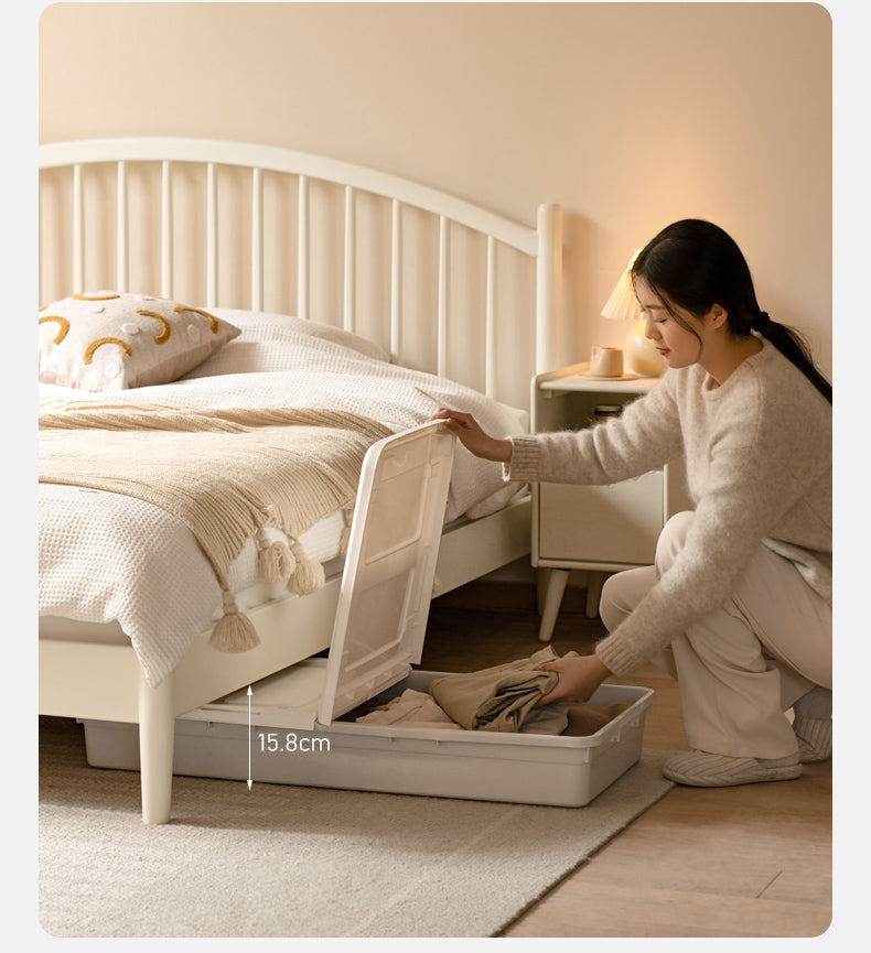 Beech, Poplar Solid Wood Bed