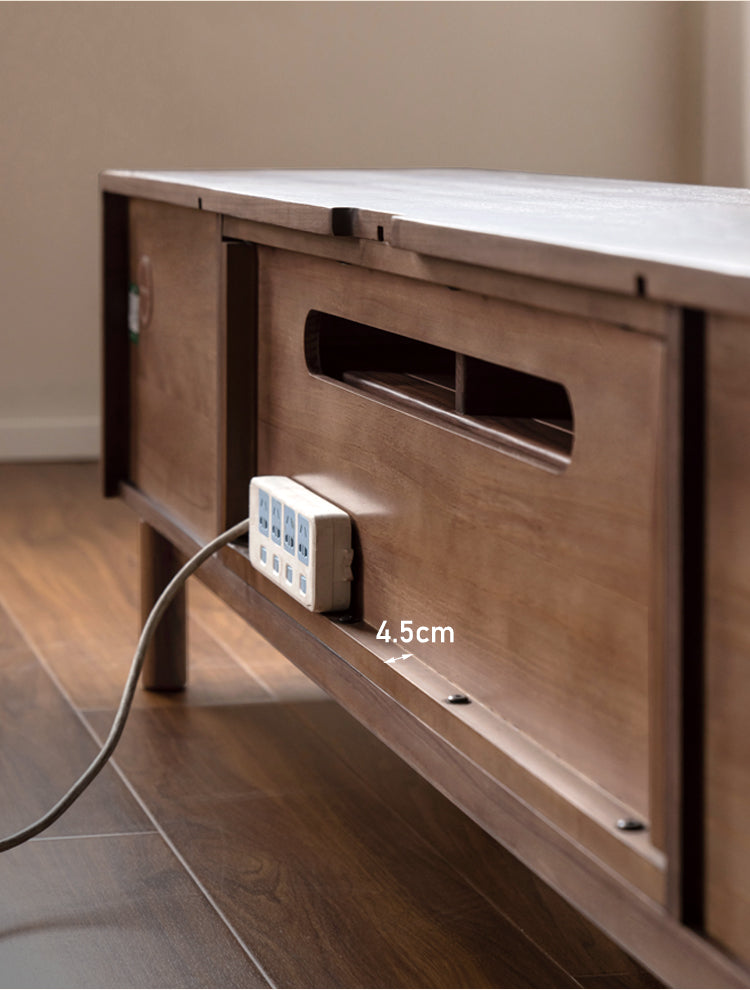 Black Walnut, Ash Solid Wood TV cabinet.