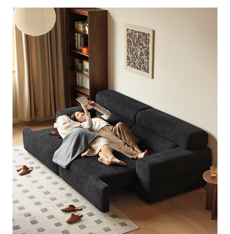 Electric Imitation Lamb Fleece Sofa Bed.