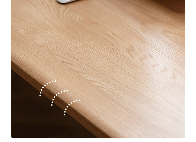 Oak Solid Wood Electric Elevating Dual Motor Office Desk