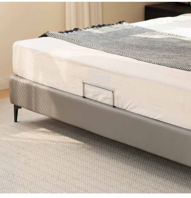 Leather Curved Design Bed