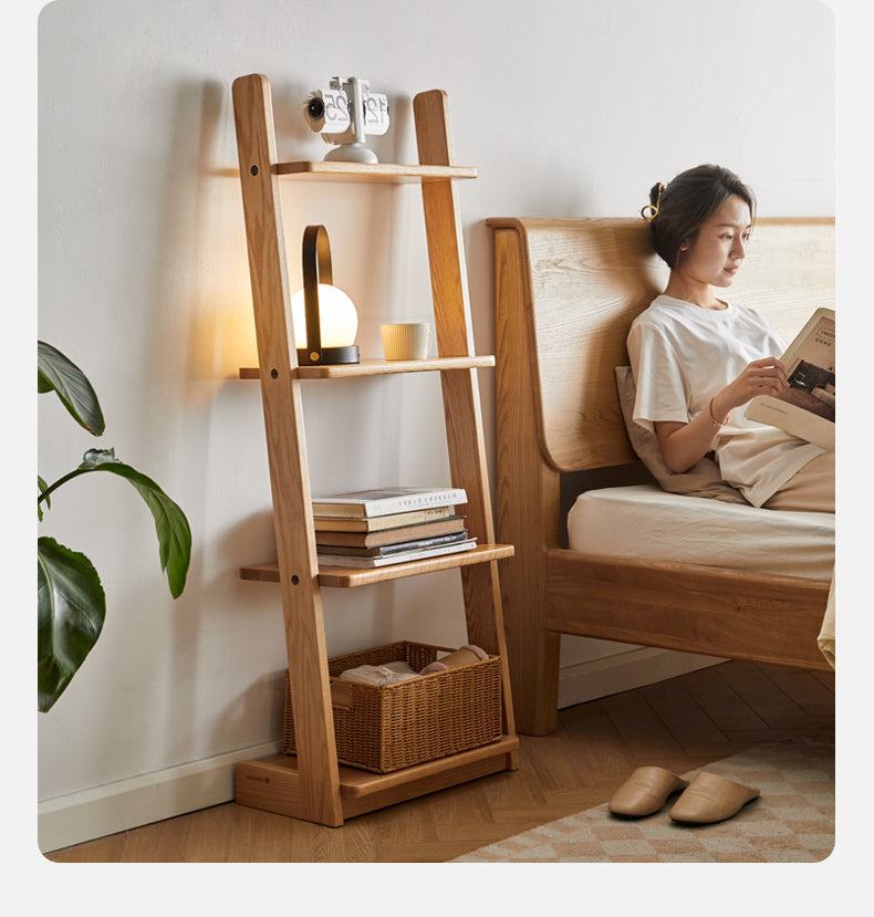 Oak, Beech Solid Wood Bookshelf Racks