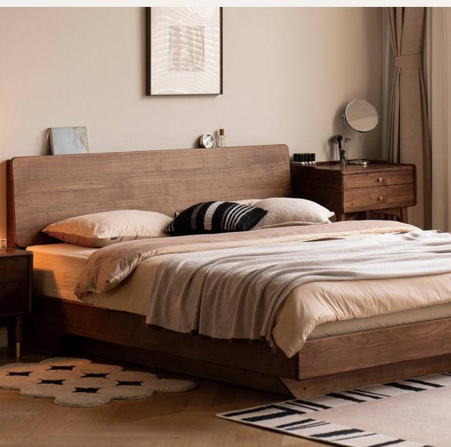 Black Walnut, Oak Suspended Luminous Box Bed
