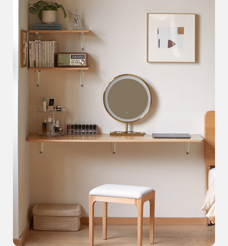 Oak Solid wood wall-mounted Makeup table Writing desk "
