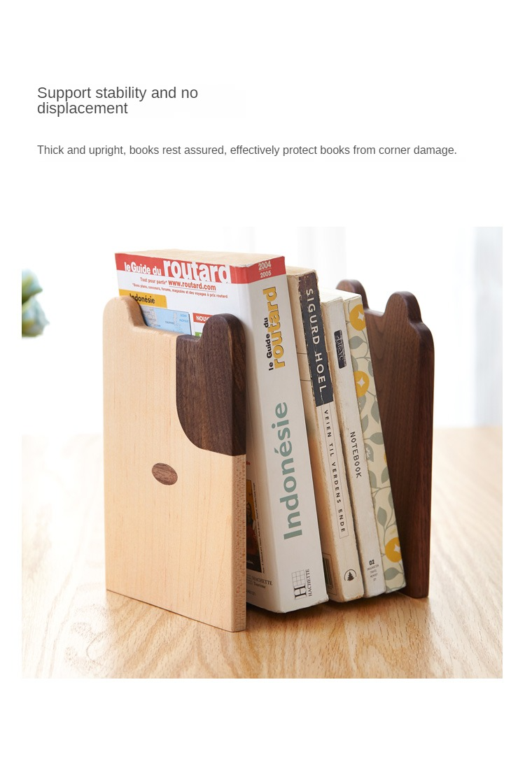 Solid Wood Book Creative Dog Bear Book Clip