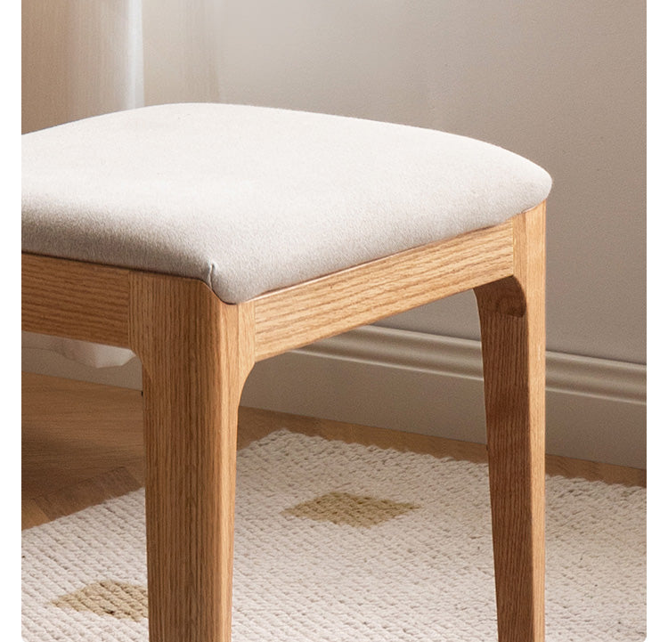 Oak, Ash, Black Walnut solid wood Makeup Stool